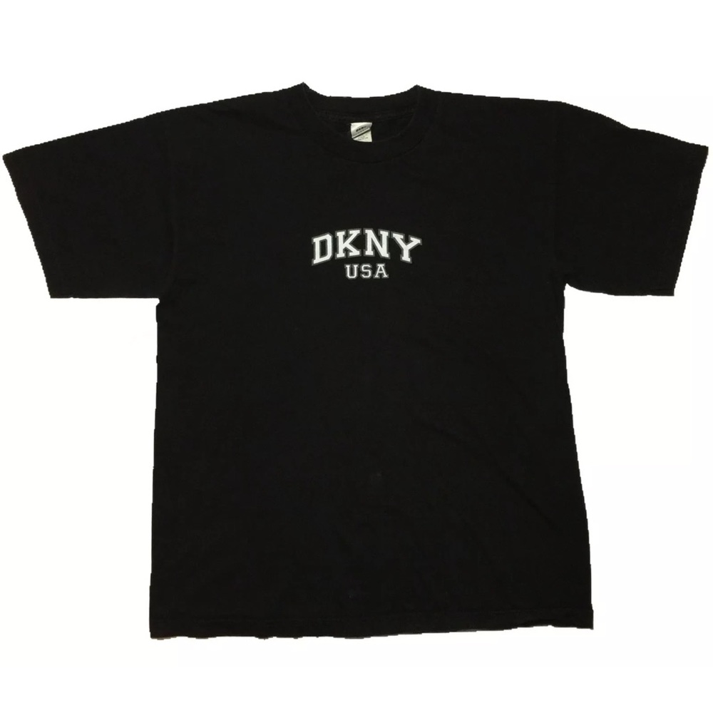 Mens vintage Sz L 90s DKNY T-Shirt DONNA KARAN USA